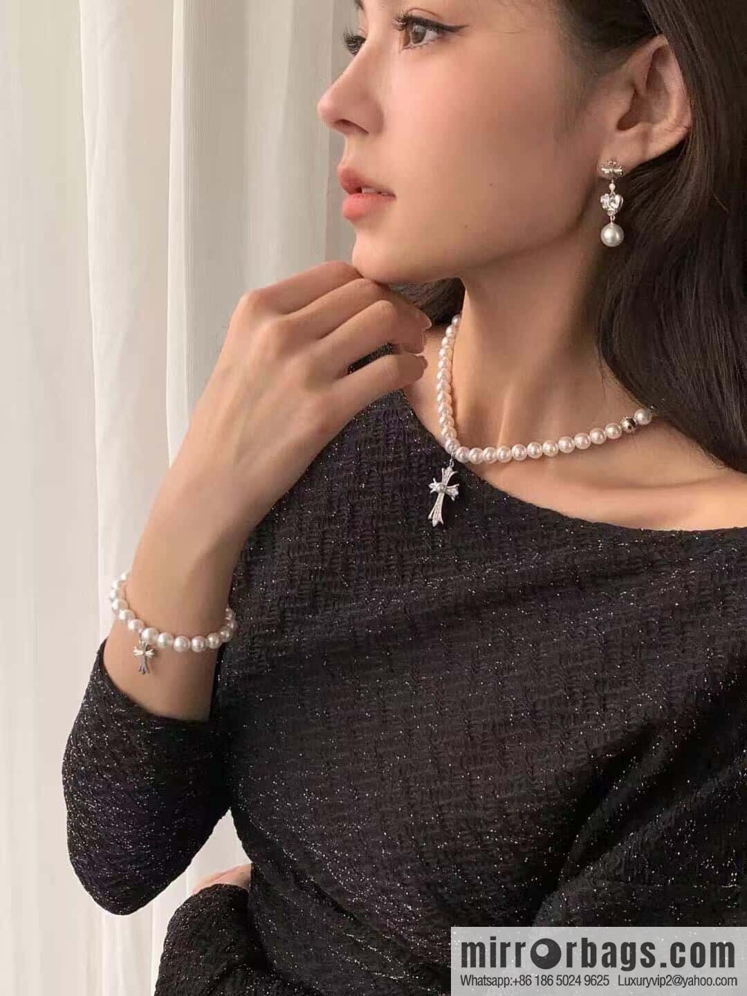 ❗New ❗ ☀ New Croxin Cross Pearl Necklace, Bracelet ☀
