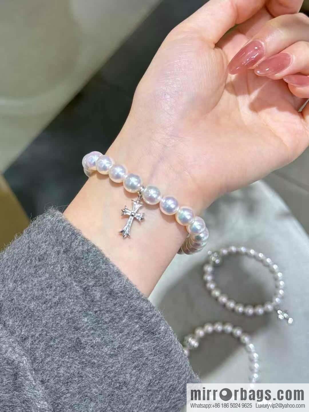 ❗New ❗ ☀ New Croxin Cross Pearl Necklace, Bracelet ☀