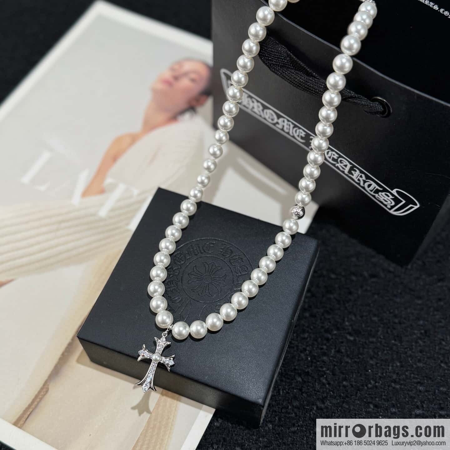 ❗New ❗ ☀ New Croxin Cross Pearl Necklace, Bracelet ☀