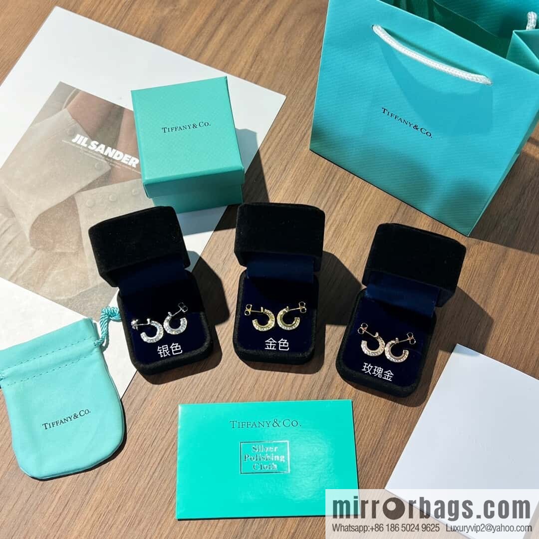 ❗️New ❗️ New ☑️ TIFFANY & Co. Tiffany T1 Round Earrings