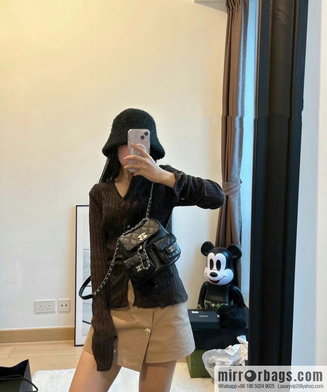 𝗖𝗛𝗔𝗡𝗘𝗟 23P new Duma shoulder, cowhide Mini AS3787