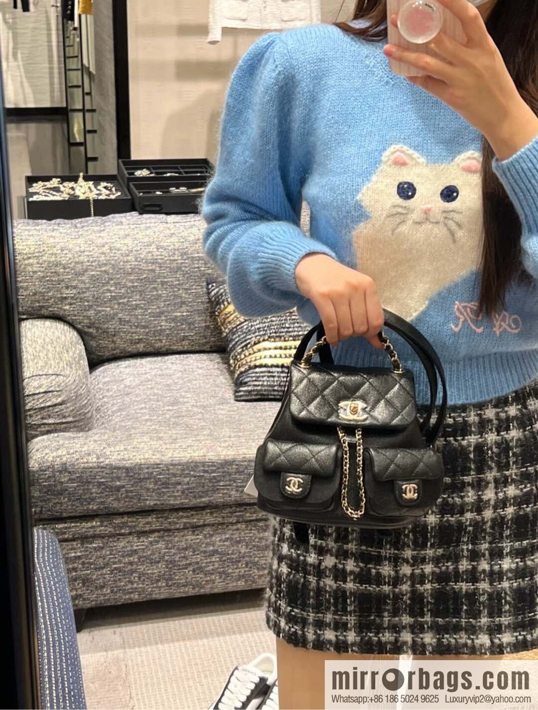 𝗖𝗛𝗔𝗡𝗘𝗟 23P new Duma shoulder, cowhide Mini AS3787