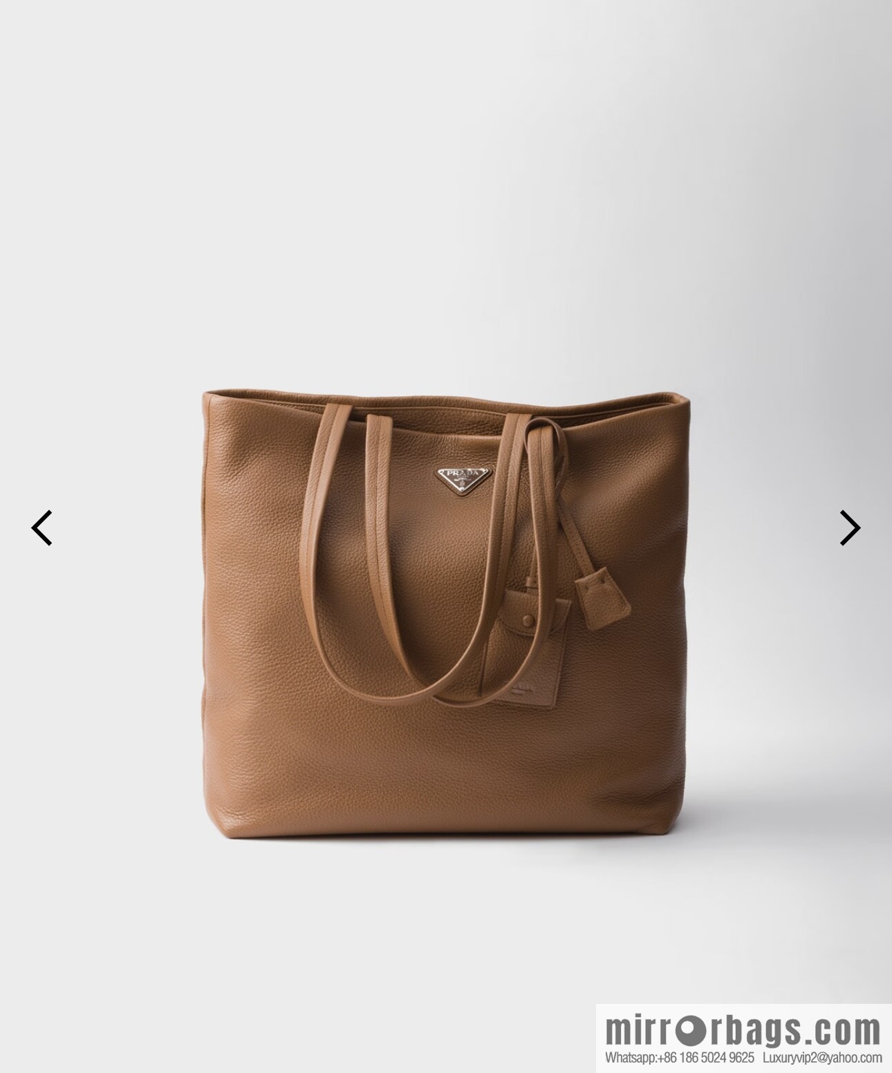 PRADA ๐ new tote bag ๐ 2VG130 men's ๐๐ caramel color