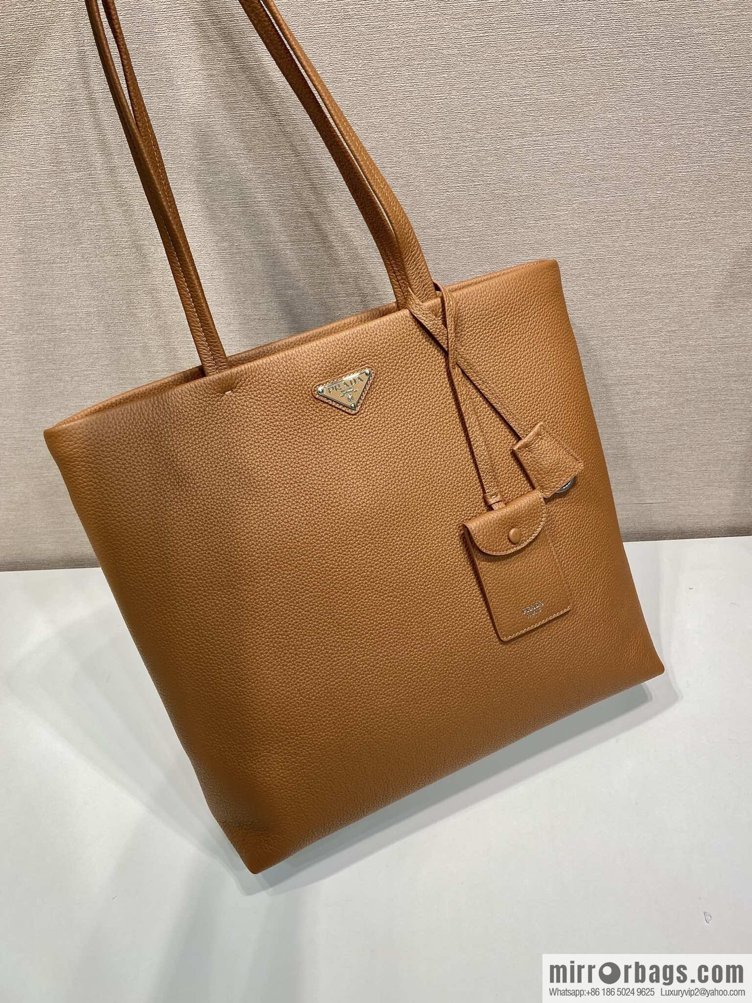 PRADA ๐ new tote bag ๐ 2VG130 men's ๐๐ caramel color
