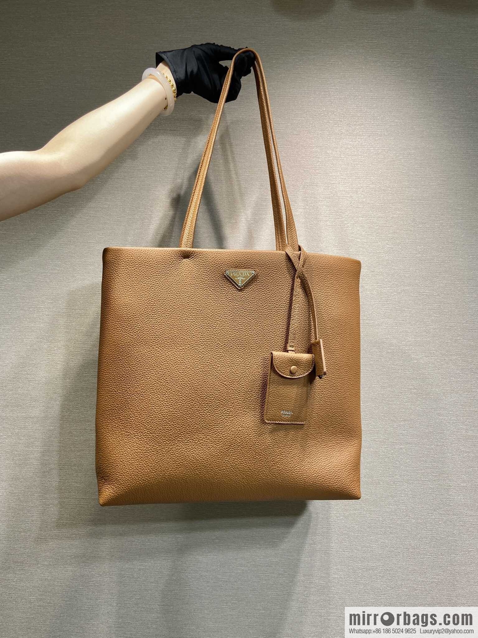 PRADA ๐ new tote bag ๐ 2VG130 men's ๐๐ caramel color