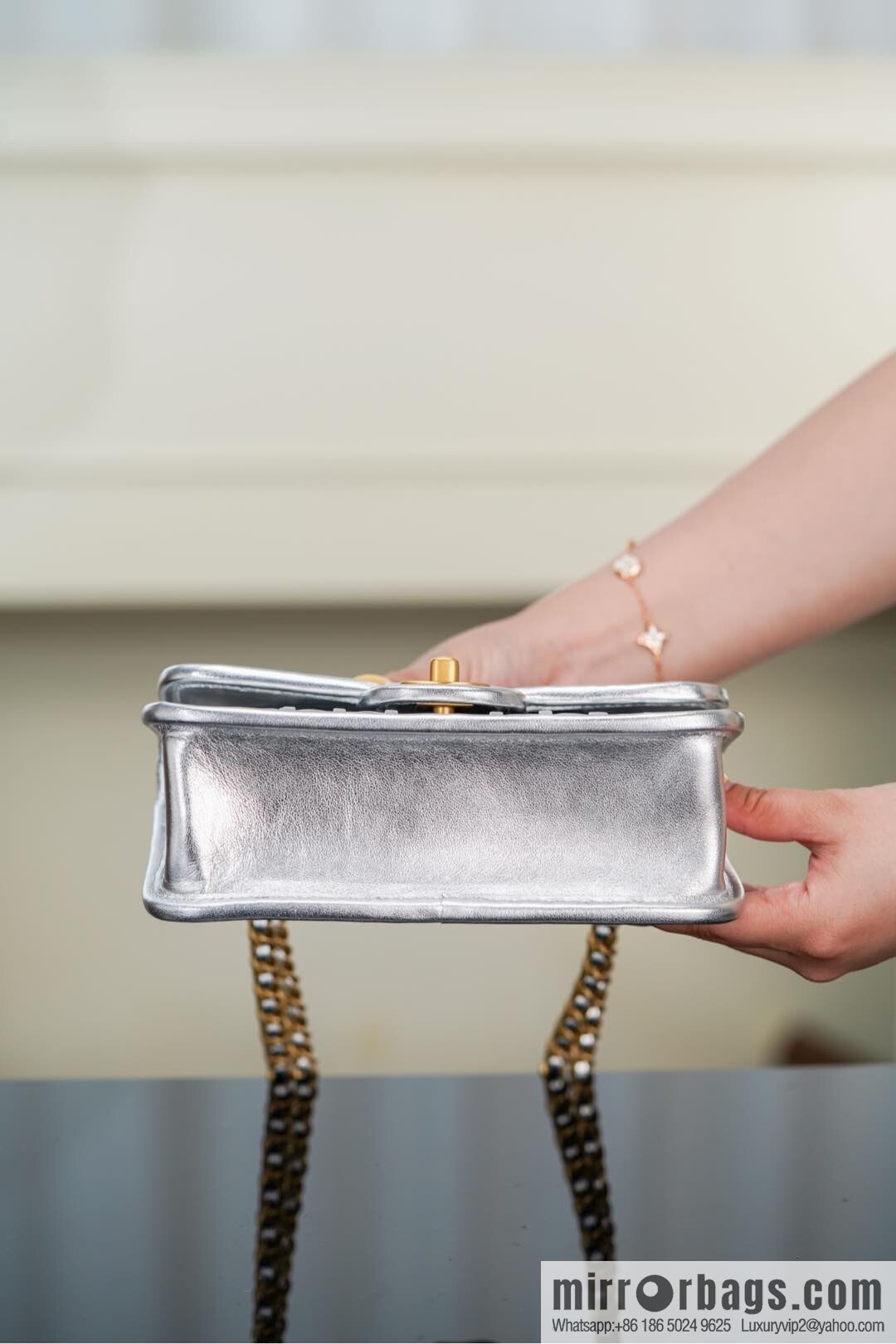 𝐂𝐡𝐚𝐧𝐞𝐥 𝟐𝟓𝐜 show new braided chain bag AS4797 silver