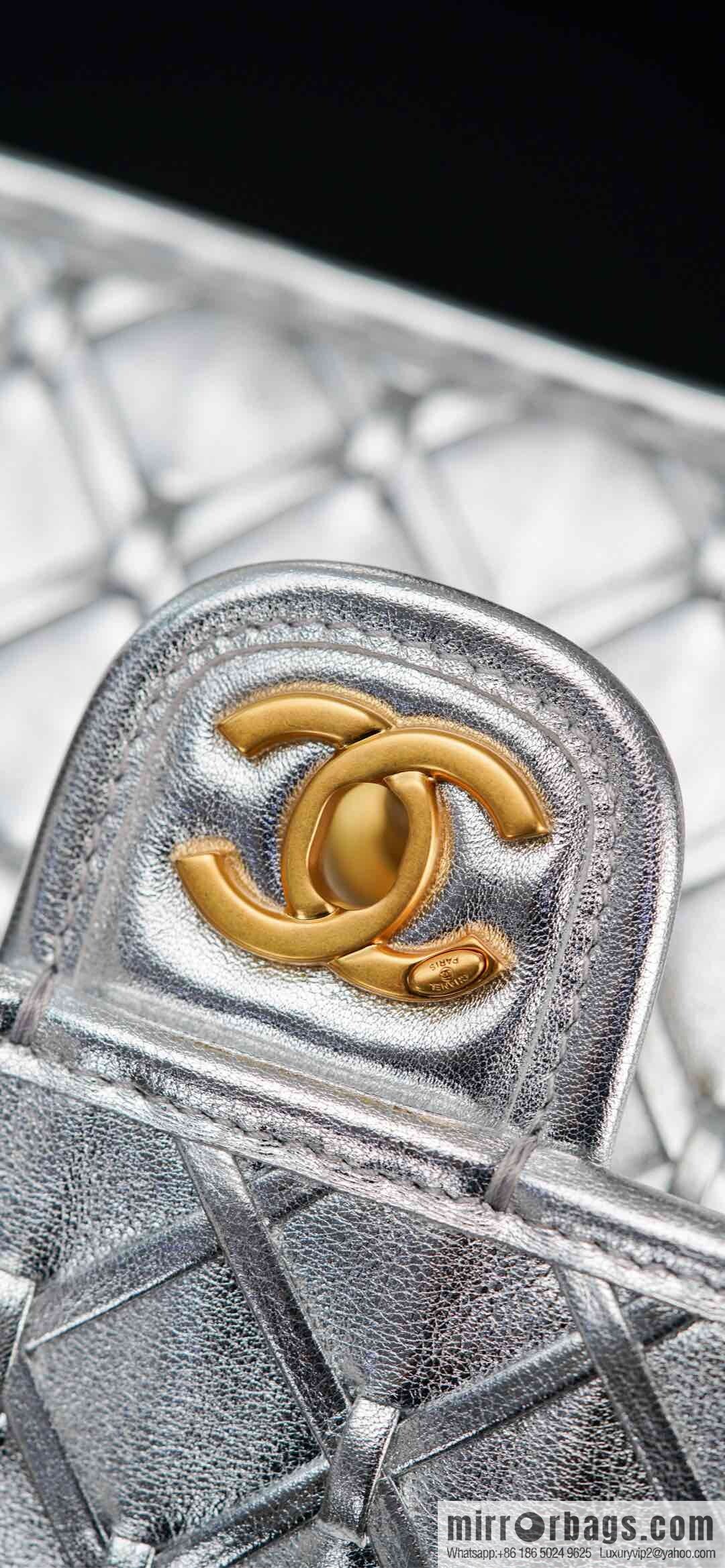 𝐂𝐡𝐚𝐧𝐞𝐥 𝟐𝟓𝐜 show new braided chain bag AS4797 silver