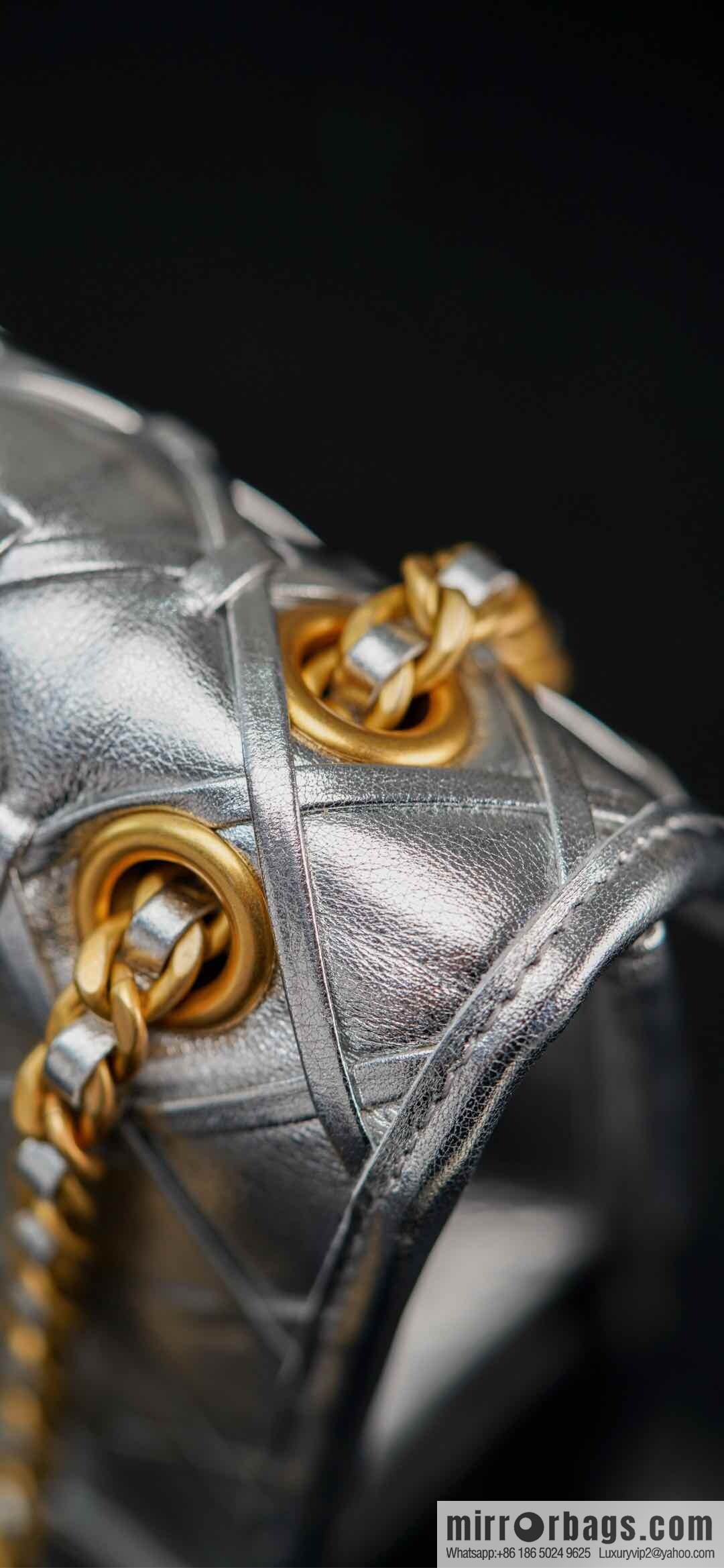 𝐂𝐡𝐚𝐧𝐞𝐥 𝟐𝟓𝐜 show new braided chain bag AS4797 silver