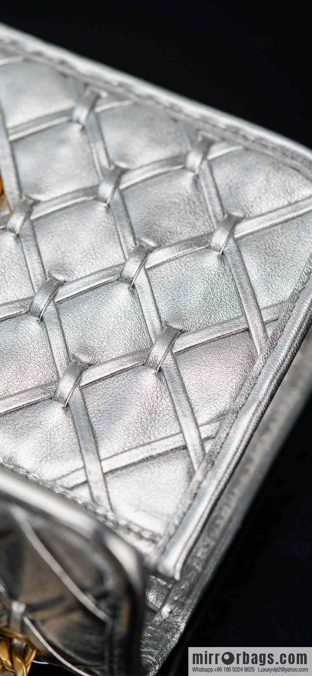 𝐂𝐡𝐚𝐧𝐞𝐥 𝟐𝟓𝐜 show new braided chain bag AS4797 silver