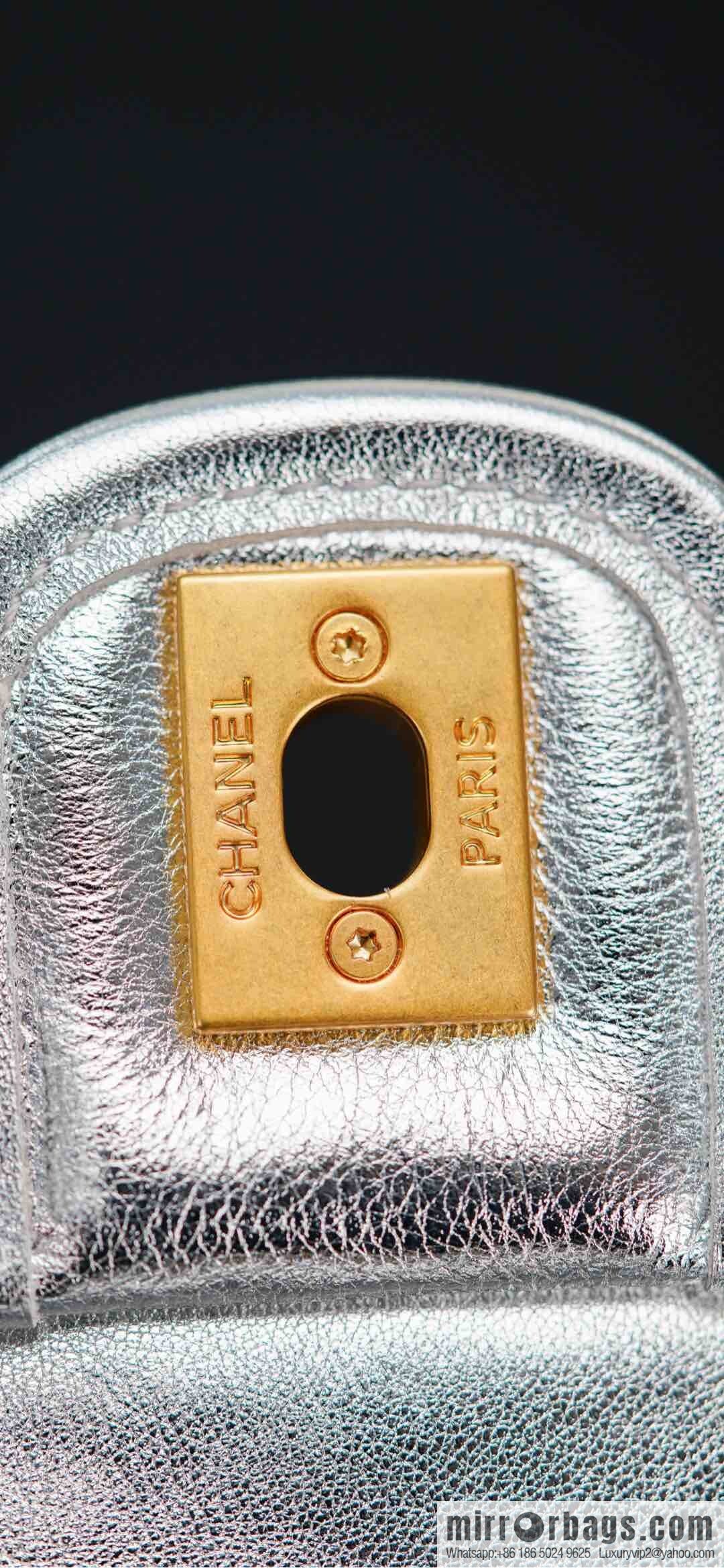 𝐂𝐡𝐚𝐧𝐞𝐥 𝟐𝟓𝐜 show new braided chain bag AS4797 silver