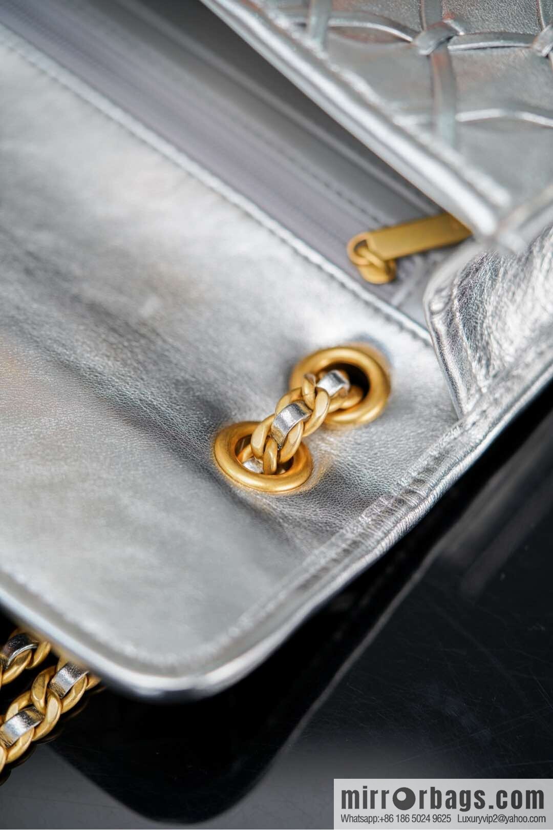 𝐂𝐡𝐚𝐧𝐞𝐥 𝟐𝟓𝐜 show new braided chain bag AS4797 silver