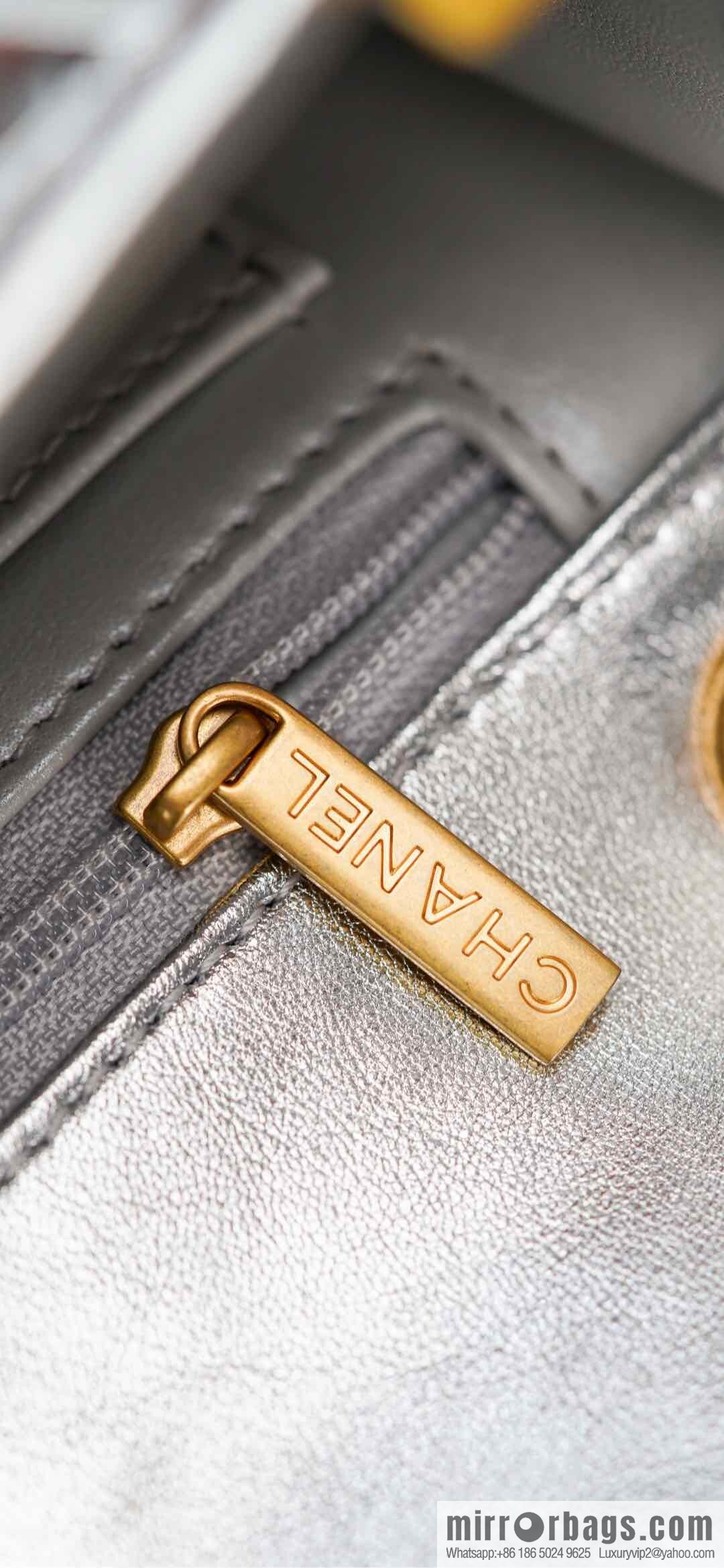 𝐂𝐡𝐚𝐧𝐞𝐥 𝟐𝟓𝐜 show new braided chain bag AS4797 silver