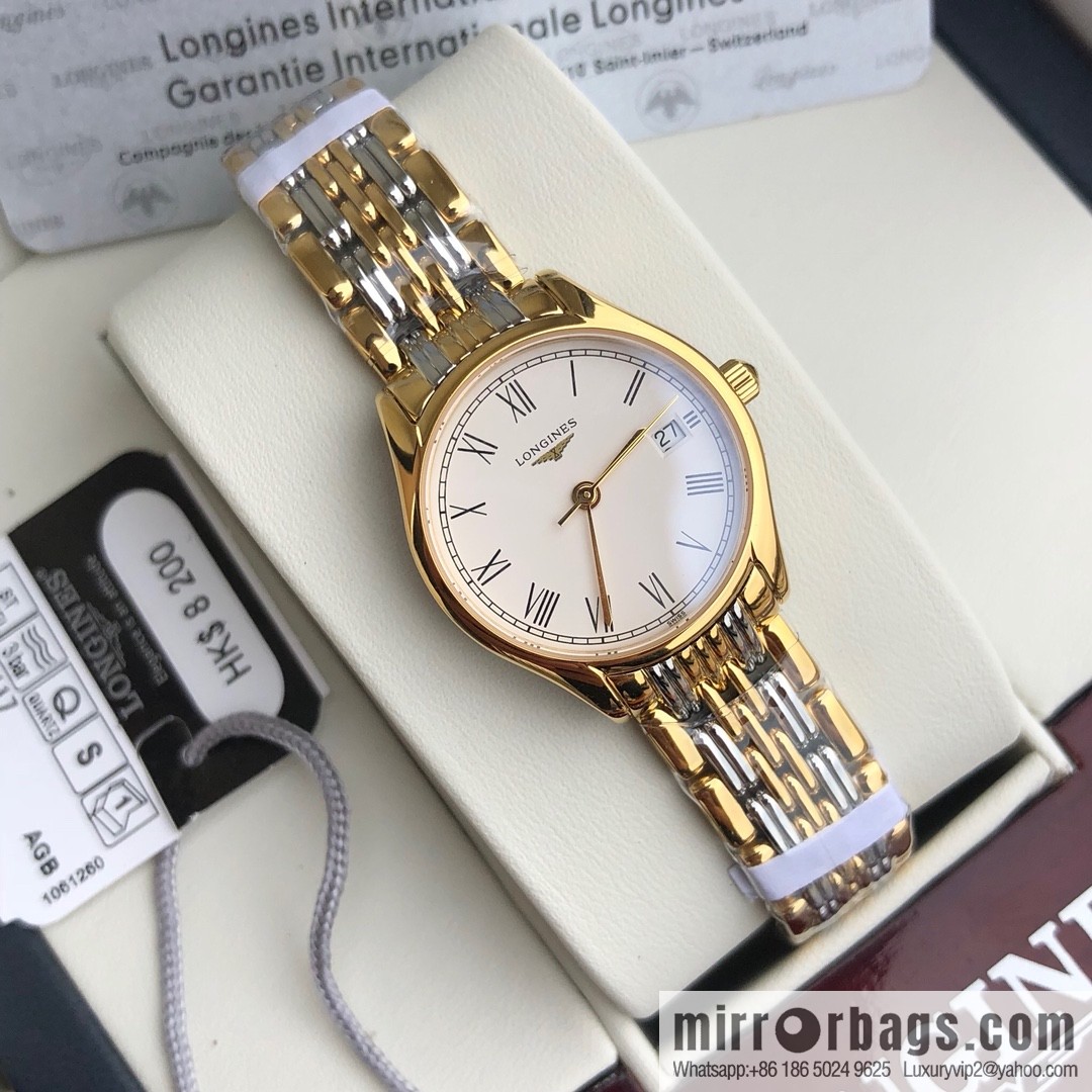 Longines Luya Series - Casual Fashion Couple Ladies Quartz Watch Men's 39mm, Women's 24mm