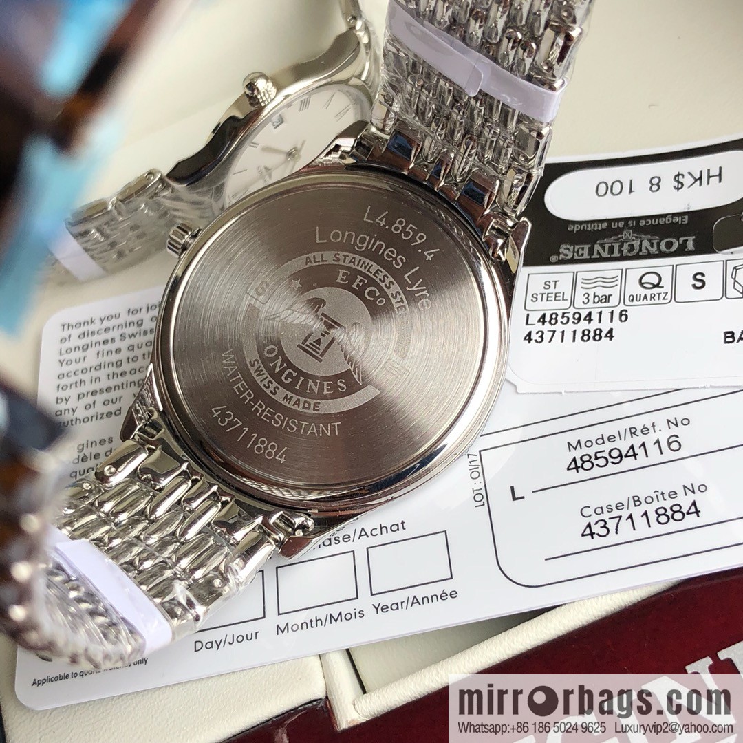 Longines Luya Series - Casual Fashion Couple Ladies Quartz Watch Men's 39mm, Women's 24mm