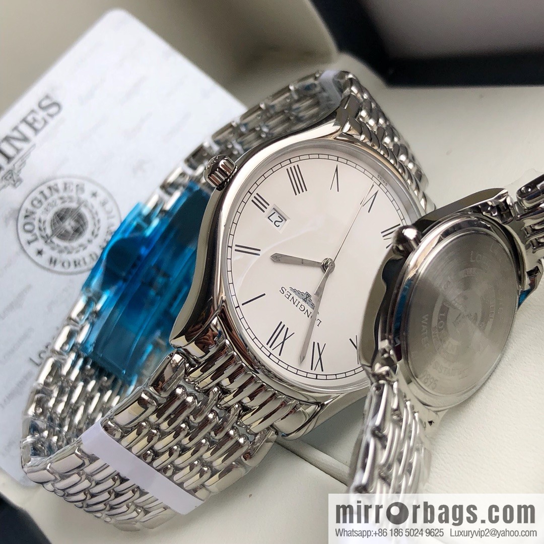 Longines Luya Series - Casual Fashion Couple Ladies Quartz Watch Men's 39mm, Women's 24mm