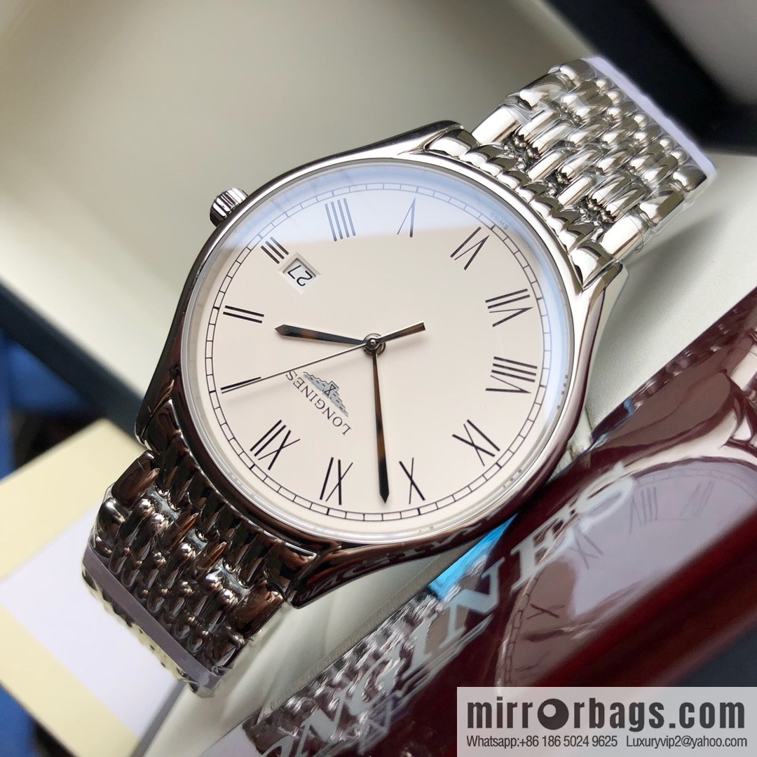 Longines Luya Series - Casual Fashion Couple Ladies Quartz Watch Men's 39mm, Women's 24mm