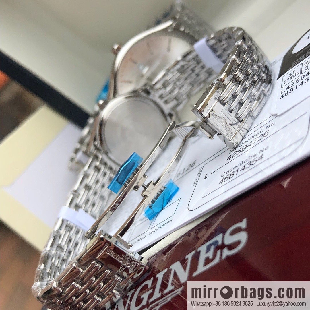 Longines Luya Series - Casual Fashion Couple Ladies Quartz Watch Men's 39mm, Women's 24mm