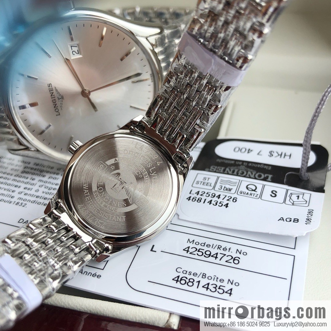 Longines Luya Series - Casual Fashion Couple Ladies Quartz Watch Men's 39mm, Women's 24mm