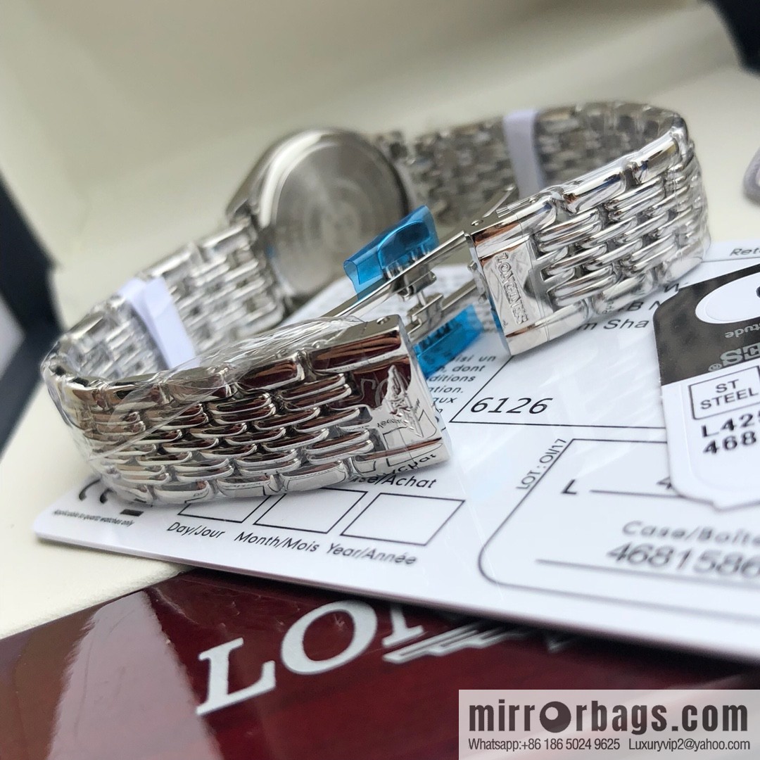 The classic undefeated Longines Luya series - casual fashion couple women's quartz watch men's 39mm, women's 24mm, the same size and price