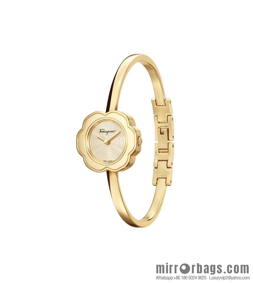 🎉🎉New counters are updated simultaneously! Ferragamo Salvatore Ladies Watch Flower Shape 26mm Sapphire Glass Swiss Quartz Movement