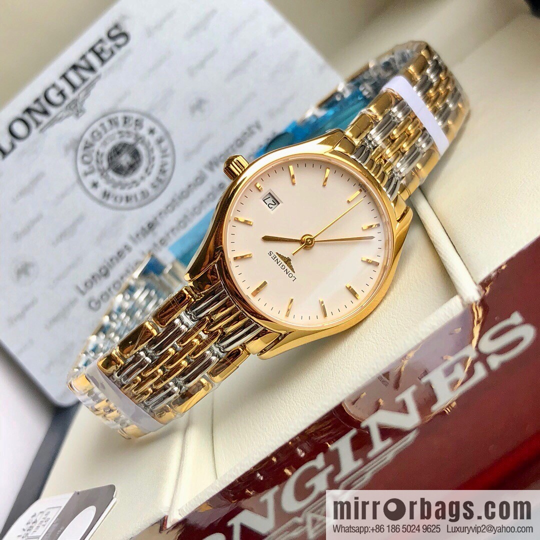 Longines Luya Series - Casual Fashion Couple Ladies Quartz Watch Men's 39mm, Women's 24mm
