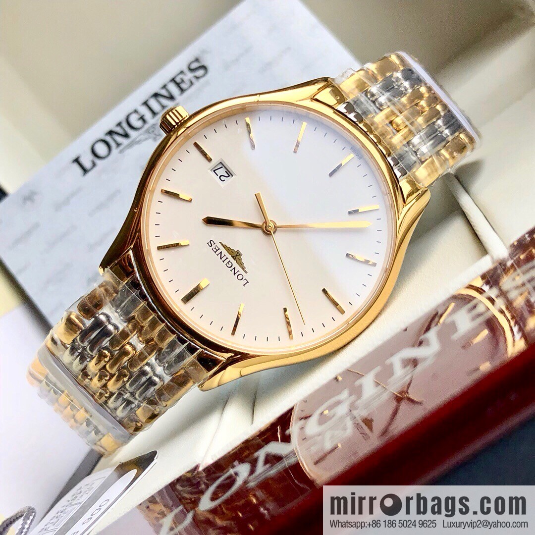 Longines Luya Series - Casual Fashion Couple Ladies Quartz Watch Men's 39mm, Women's 24mm