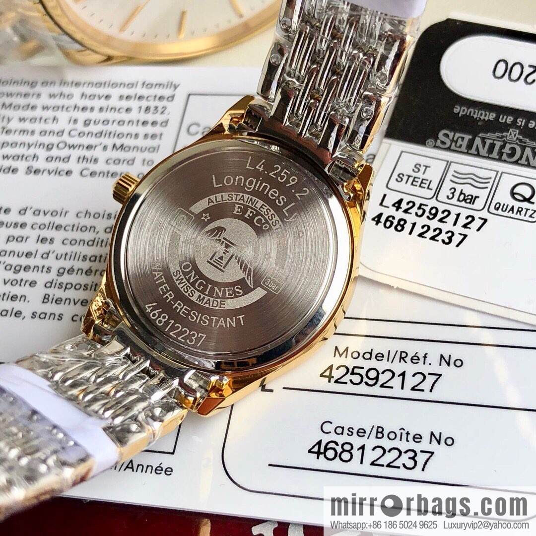 Longines Luya Series - Casual Fashion Couple Ladies Quartz Watch Men's 39mm, Women's 24mm