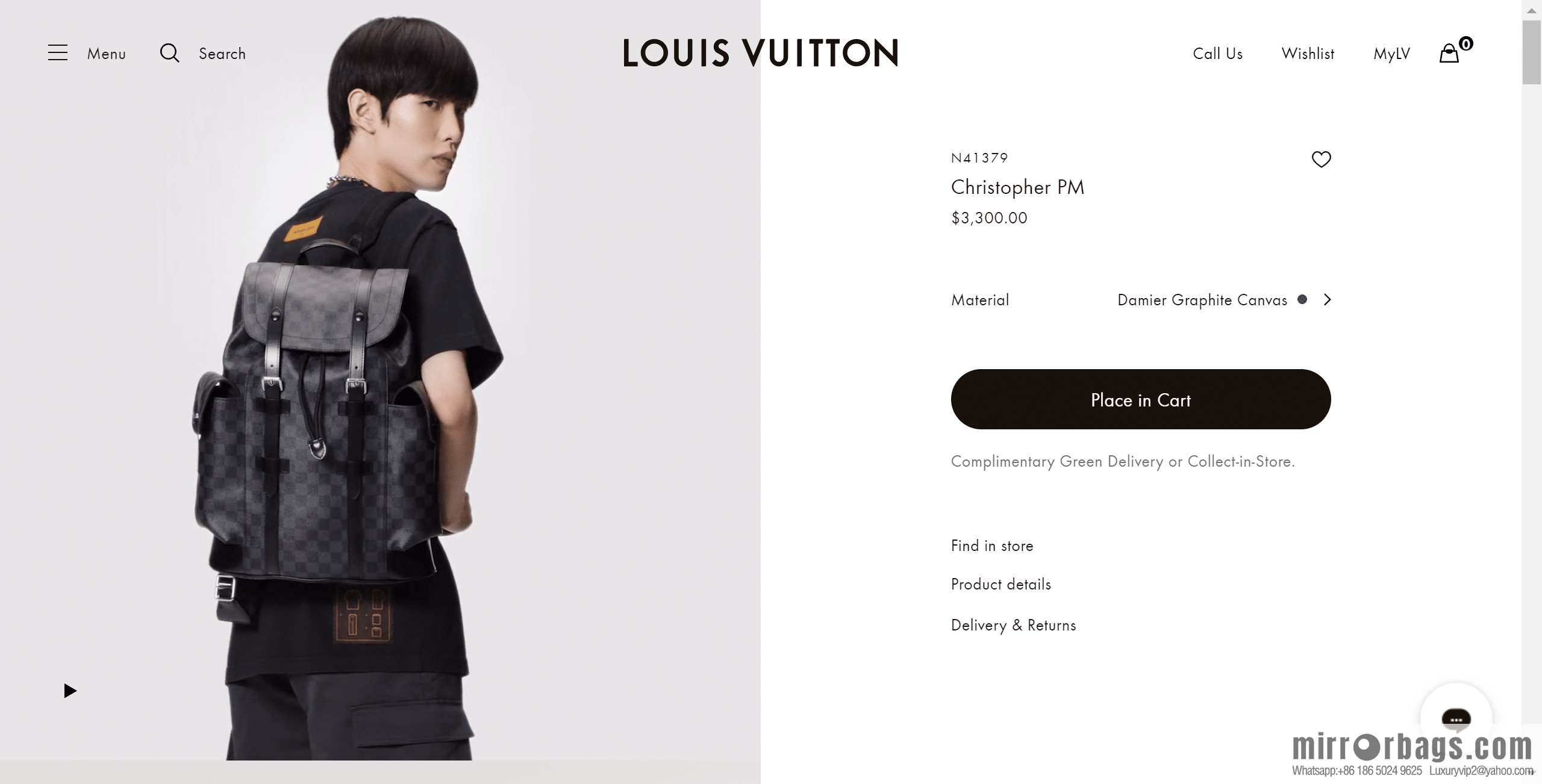 LV N41379 CHRISTOPHER M backpack