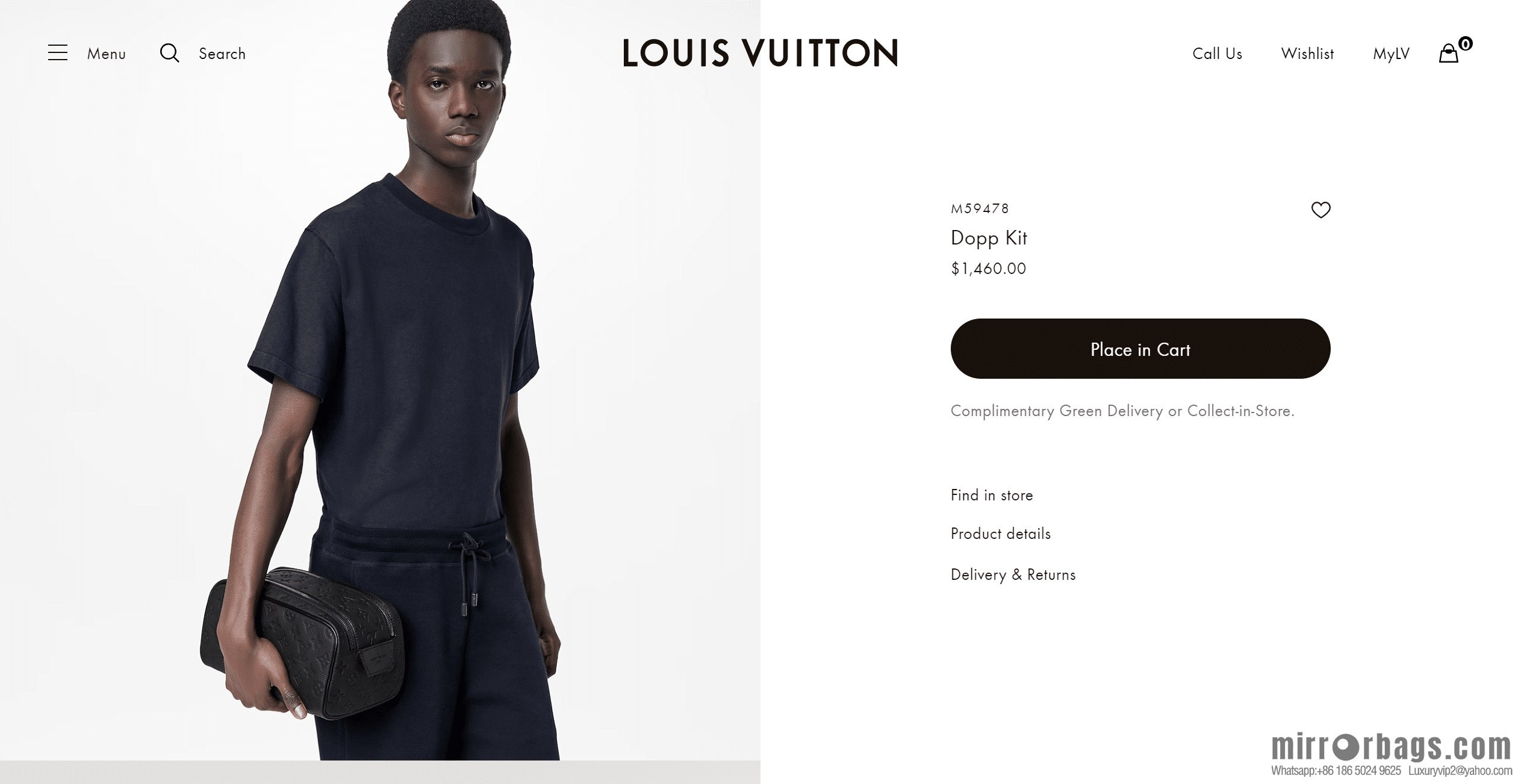 LV M59478 DOPP KIT toilet bag