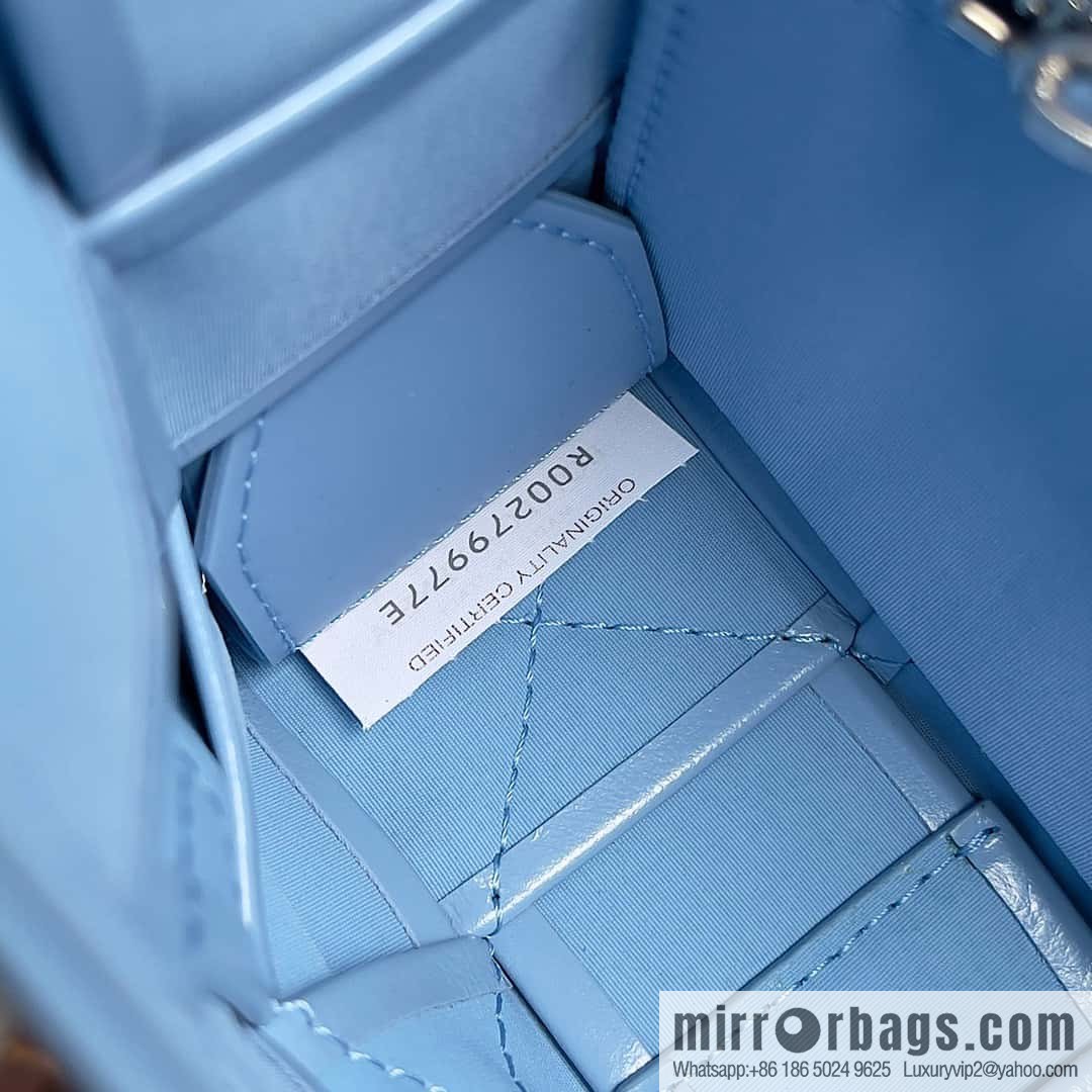 Top end: Bottega Veneta Cassette/Pillow Bag Model: 667298 Hurricane Blue