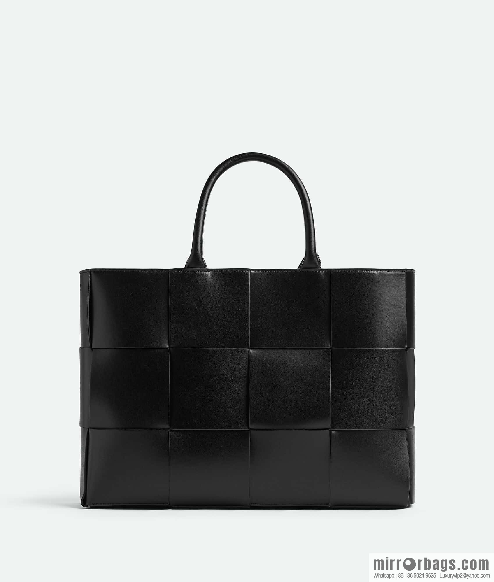 38Cm small four grid B home 2023 early spring new Arco Tote clutch bag model; 729244 Intreccio woven leather (fabric) tote handbag