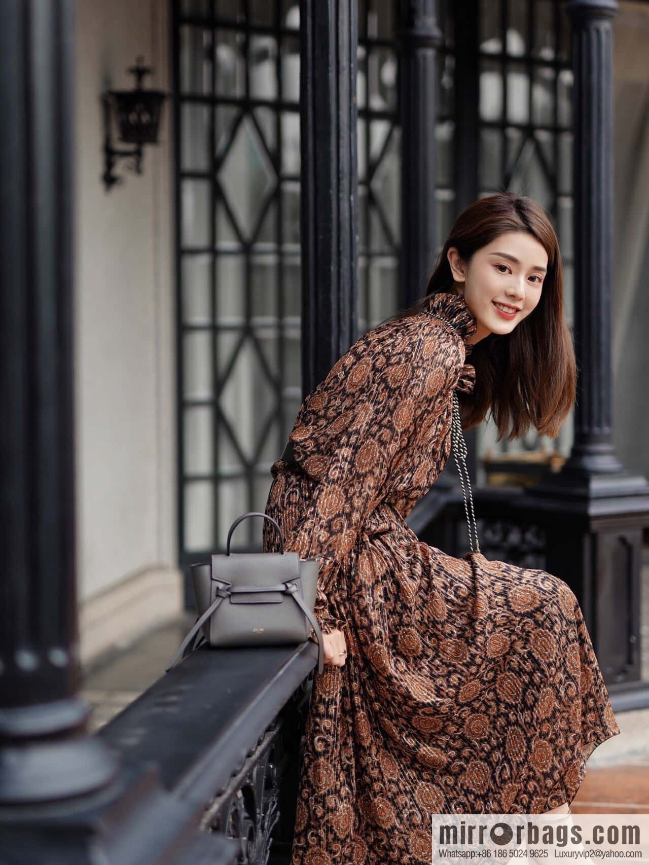 CELINE Belf PICO mini grained calfskin handbag, model 194263