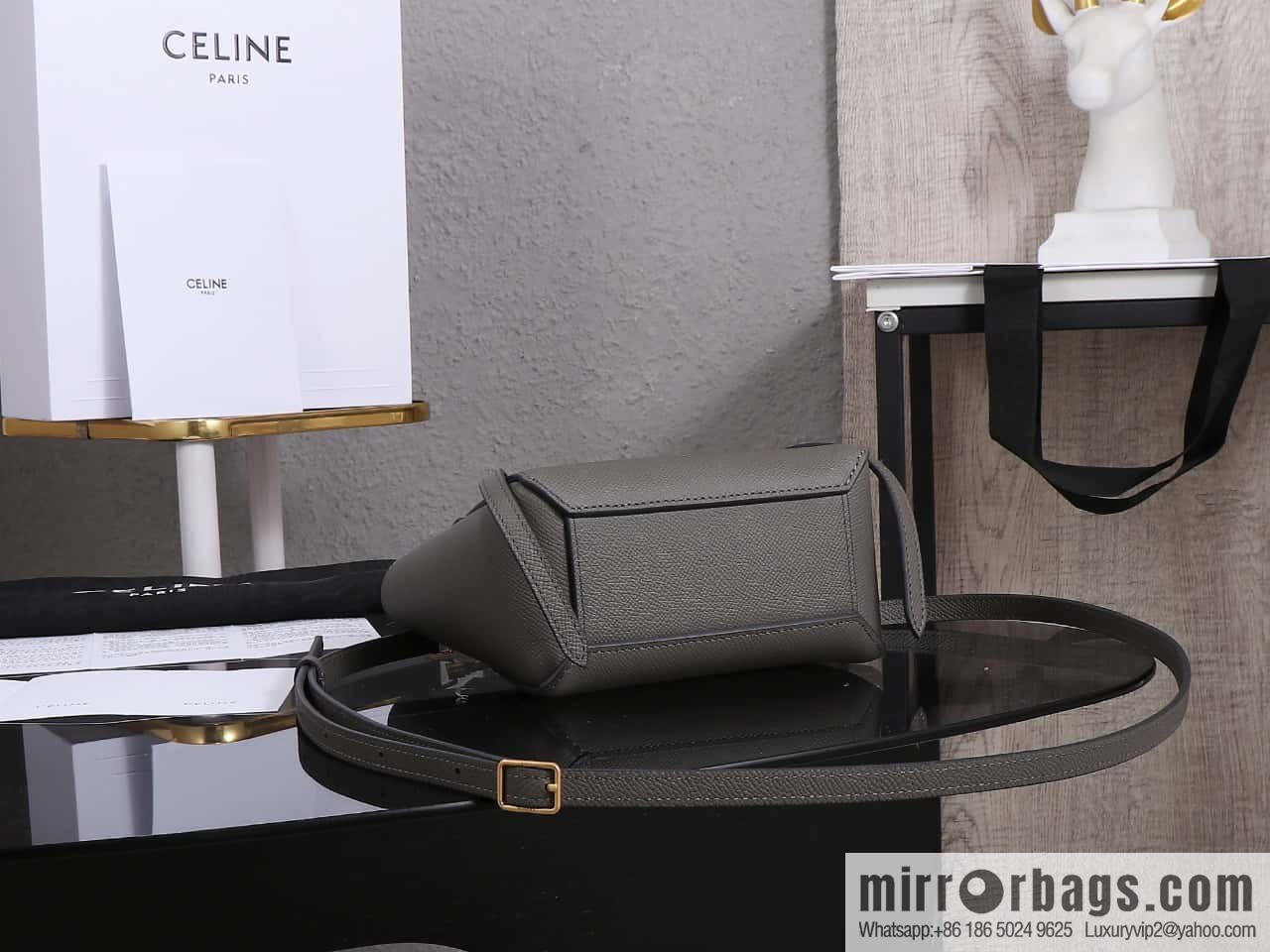 CELINE Belf PICO mini grained calfskin handbag, model 194263