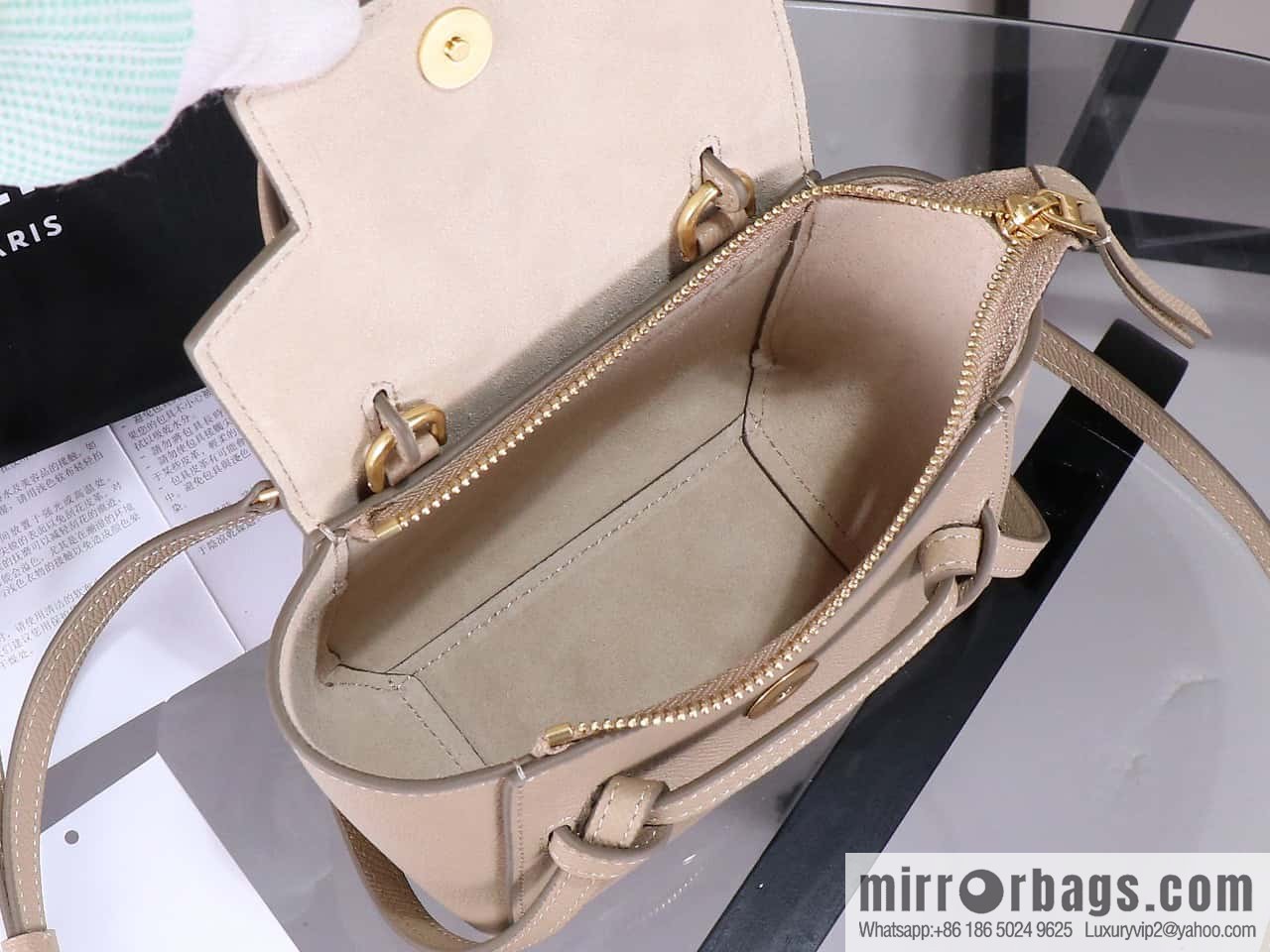 CELINE Belf PICO mini grained calfskin handbag, model 194263