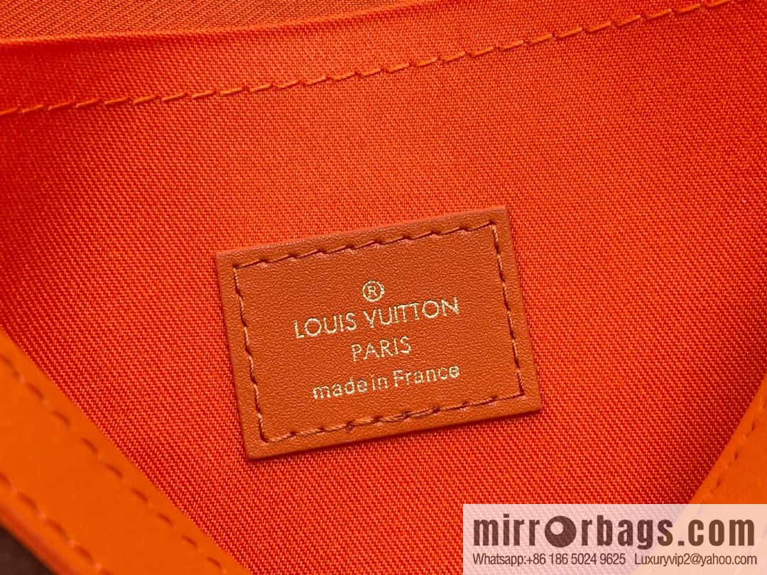 [Premium‑quality] M61692 monogram orange M82855 clutch bag series Pochette Voyage medium handbag
