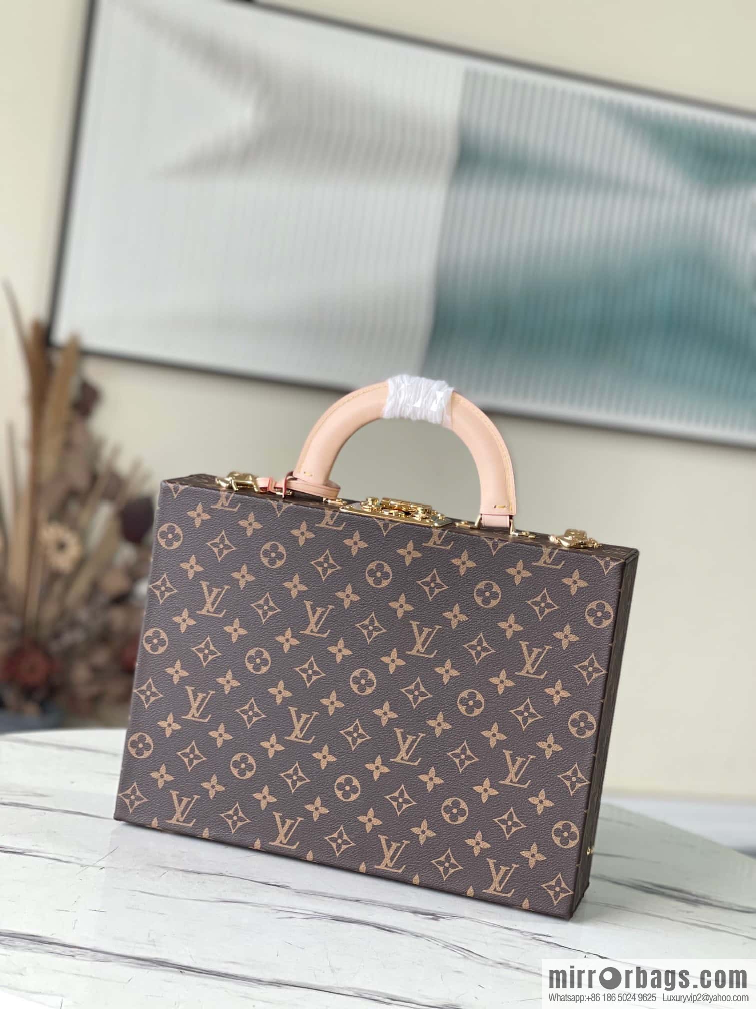 M20076 Apricot Monogram Jewelry Box