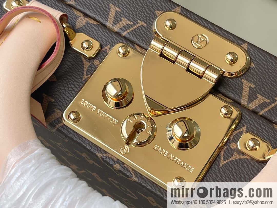 M20076 Apricot Monogram Jewelry Box