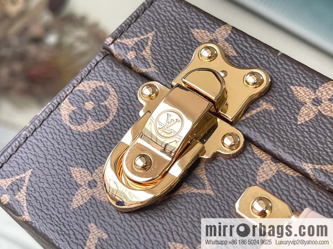 M20076 Apricot Monogram Jewelry Box