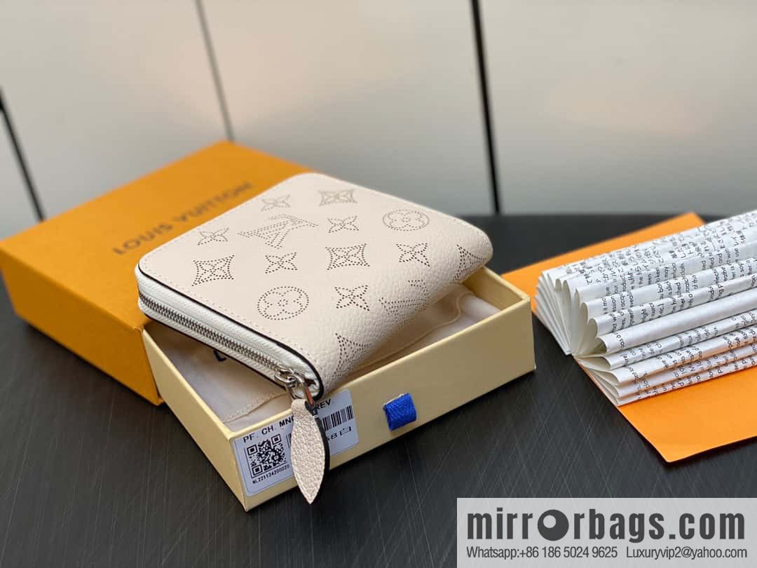[Premium‑quality] M81558 gray, full leather zipper wallet series
