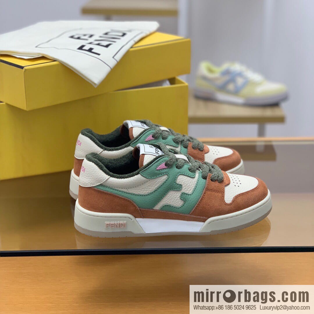 Fendi men's Vintage sneakers in white leather