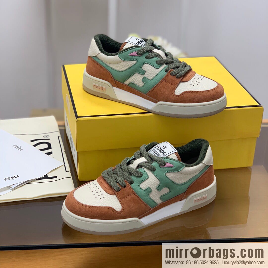 Fendi men's Vintage sneakers in white leather