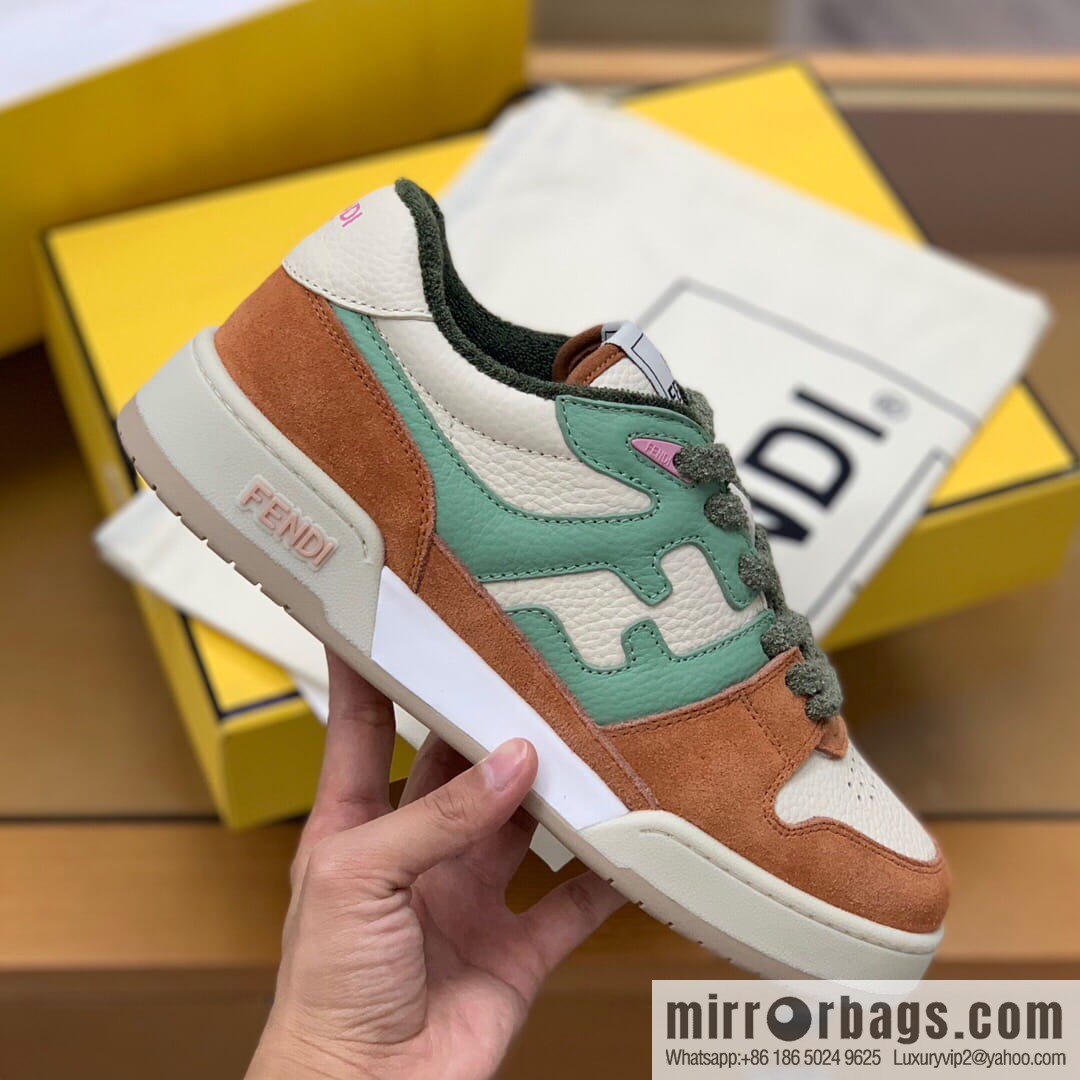 Fendi men's Vintage sneakers in white leather