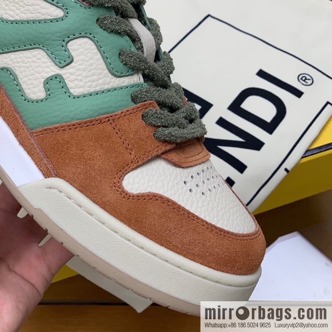 Fendi men's Vintage sneakers in white leather