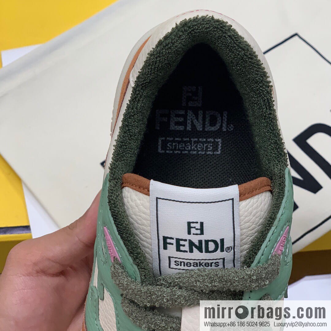 Fendi men's Vintage sneakers in white leather