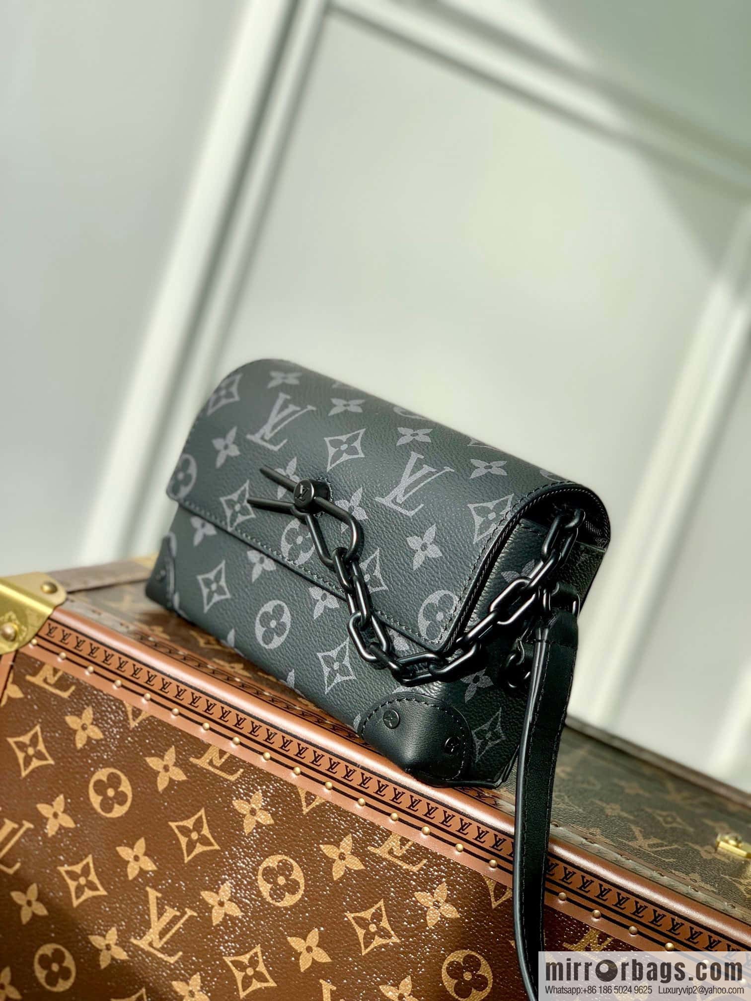 LV M81783 black flower STEAMER mini handbag