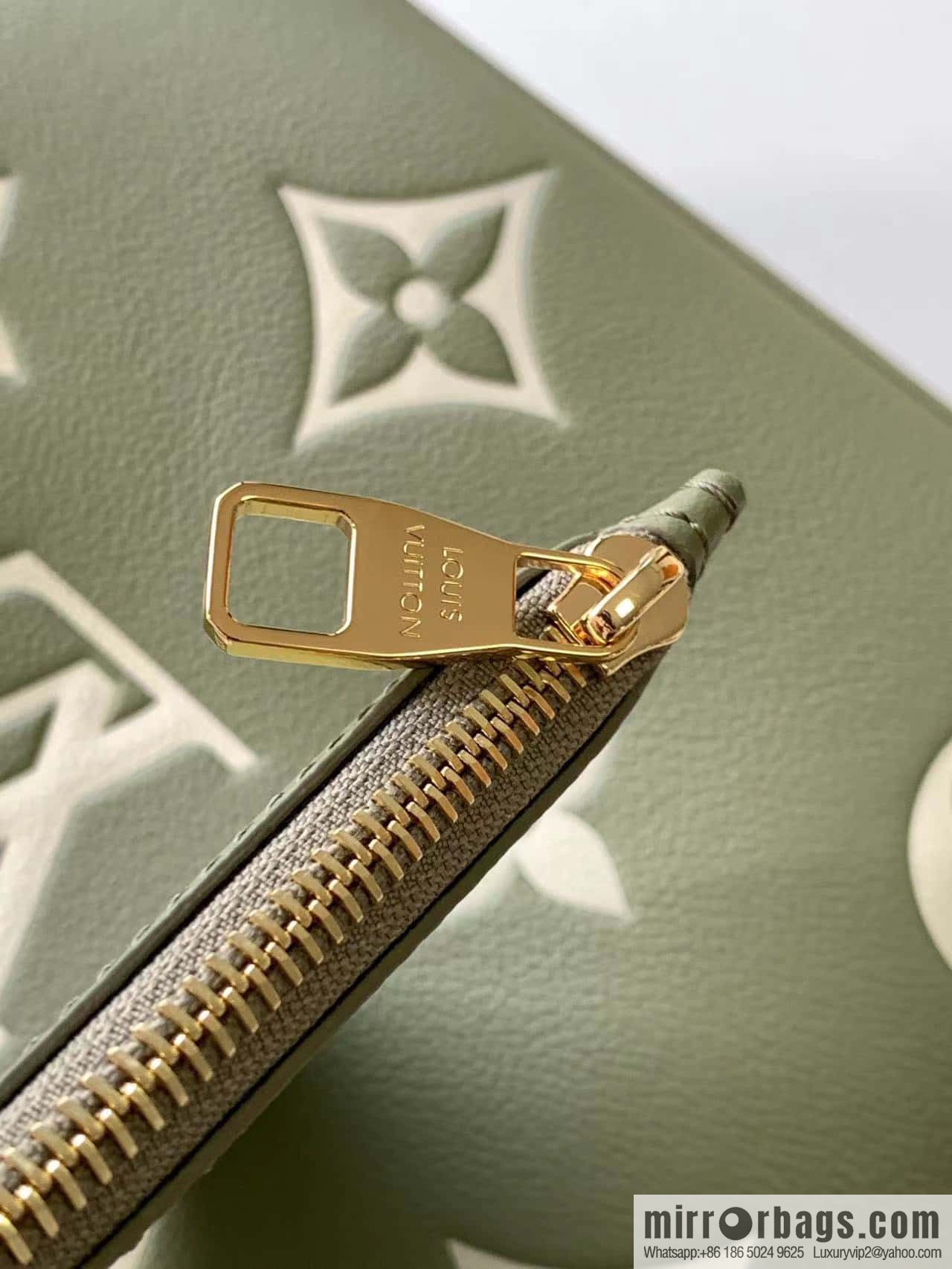 M45686 M45685 Full leather embossed Neverfull medium shopping bag