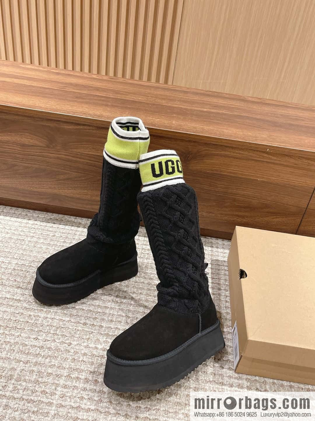 🐰🐰Song Yanfei same 〰️ high tube wool tube new high thick bottom