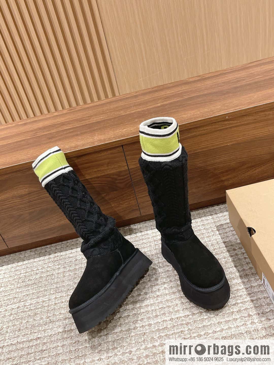 🐰🐰Song Yanfei same 〰️ high tube wool tube new high thick bottom