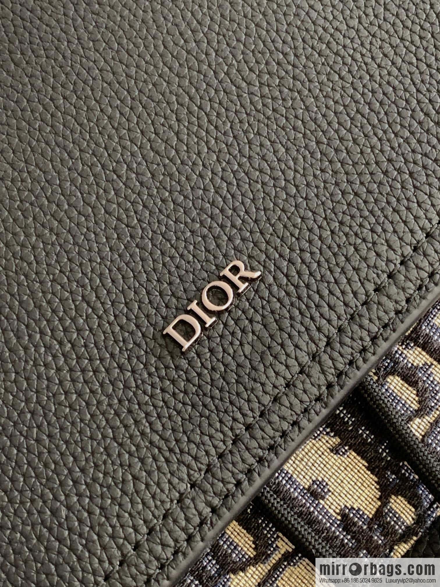 DIOR Oblique printed saddle backpack