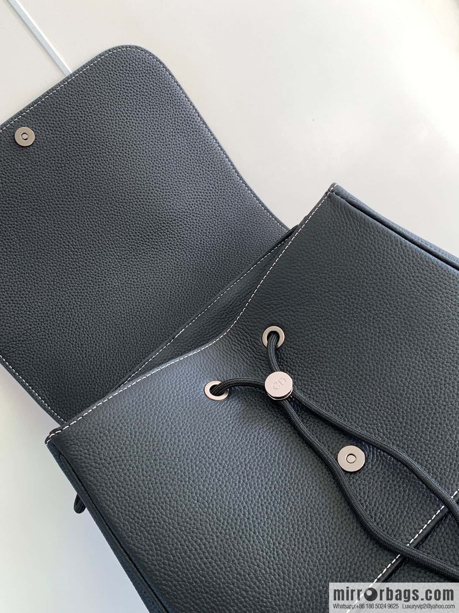 DIOR Oblique printed saddle backpack